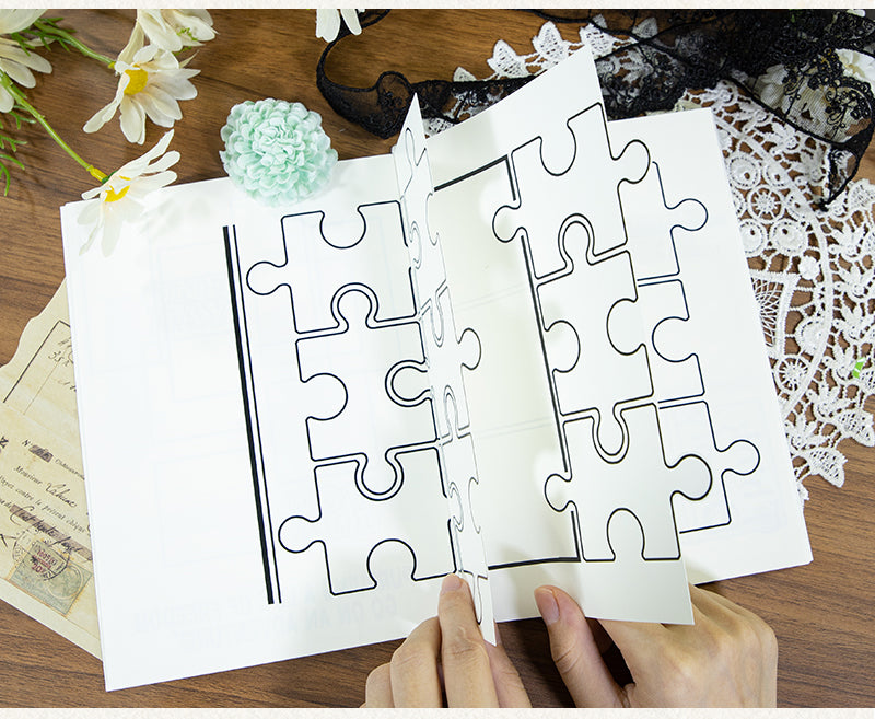 Green Vines and Floral Shadows · Scrapbook Journal