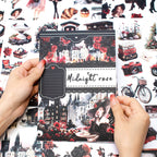 Midnight Rose · PET & Washi · Sticker & Paper Kit