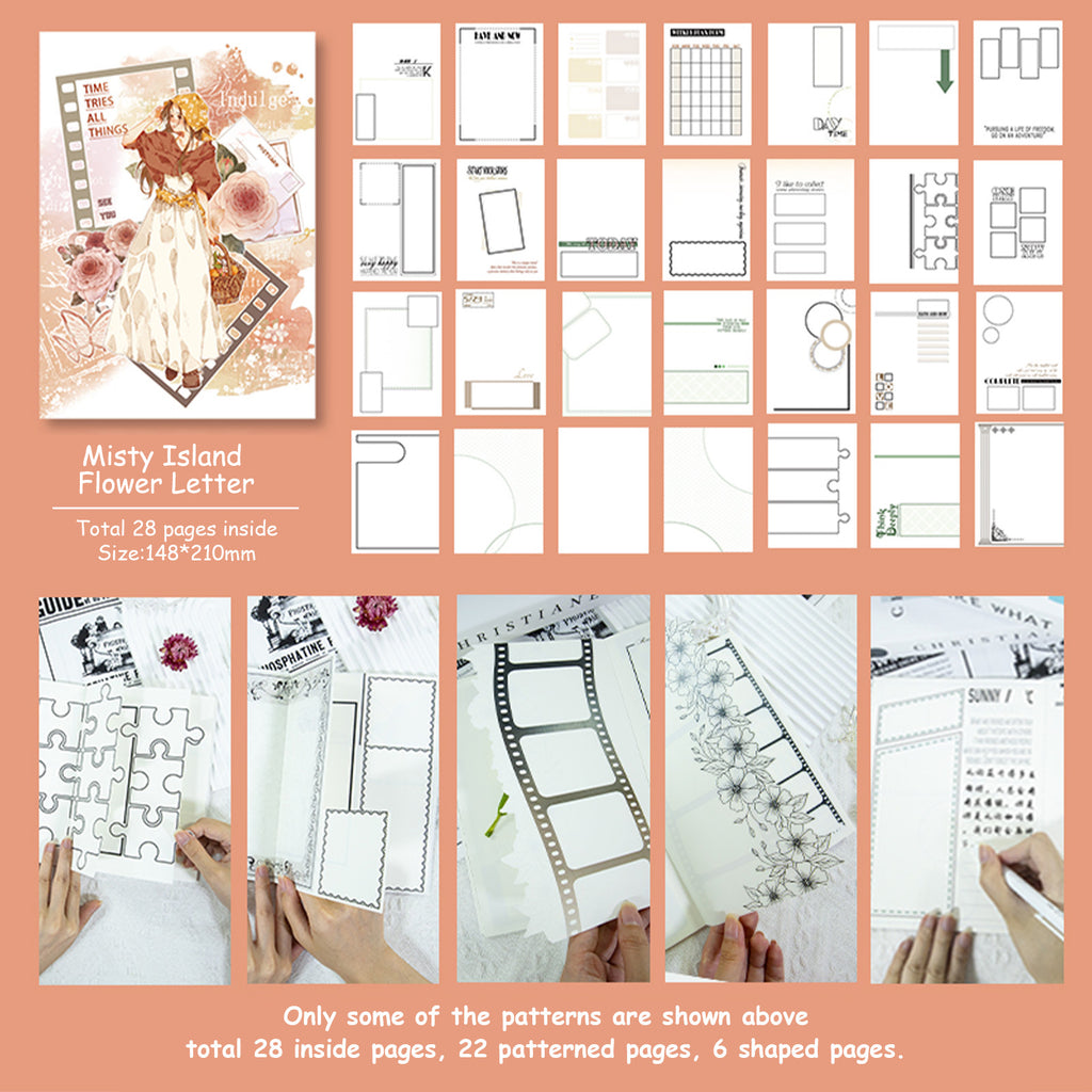 Misty Island Flower Letter · Scrapbook Journal