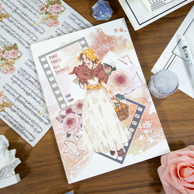 Misty Island Flower Letter · Scrapbook Journal