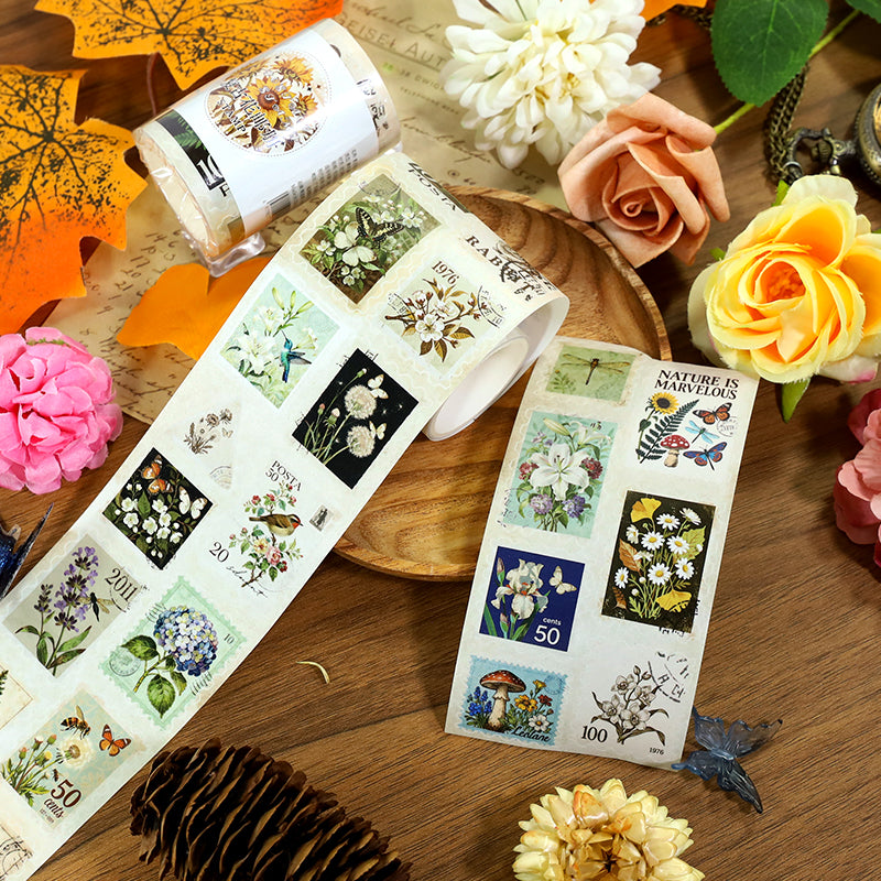 Vintage Floral Stamp Album · Special Oil · Pre-Cut · Washi Tape