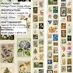 Vintage Floral Stamp Album · Special Oil · Pre-Cut · Washi Tape