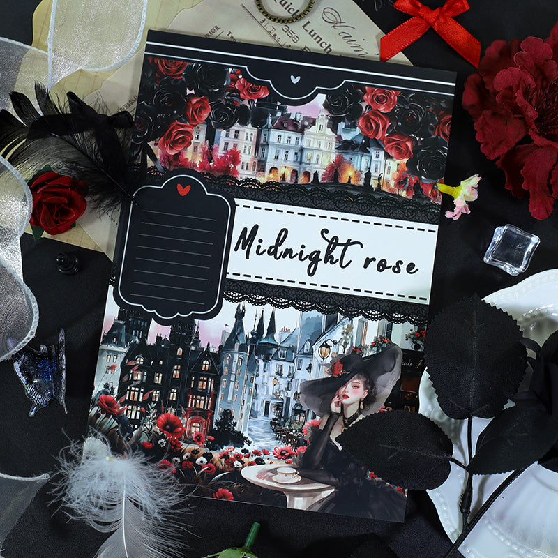 Midnight Rose · PET & Washi · Sticker & Paper Kit