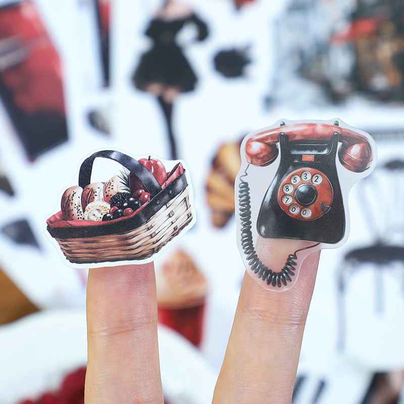 Midnight Rose · PET & Washi · Sticker & Paper Kit