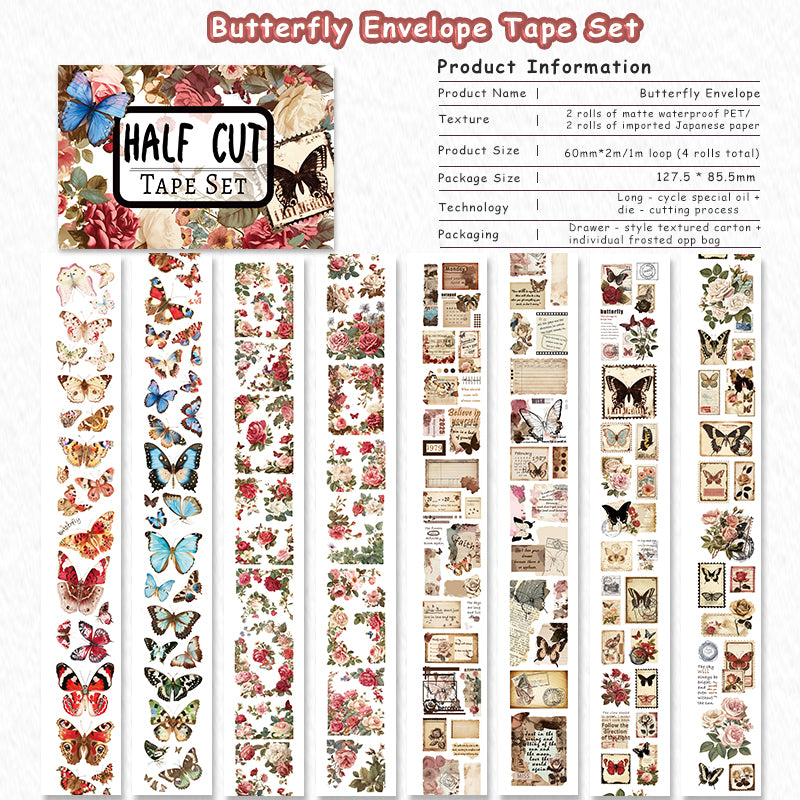 Butterfly Envelope · Tape Set