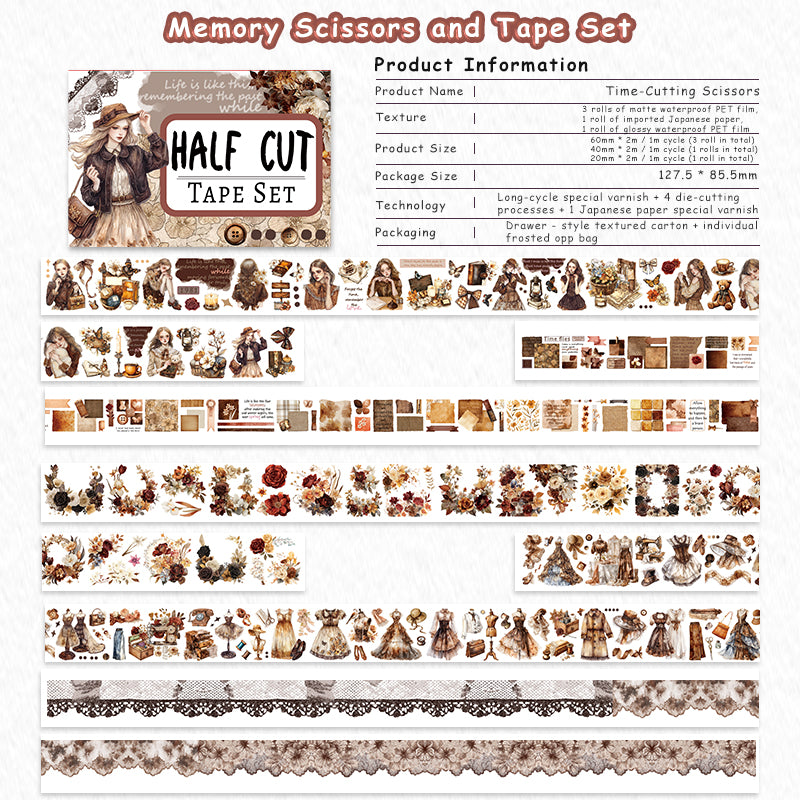 Time-Cutting Scissors · Tape Set