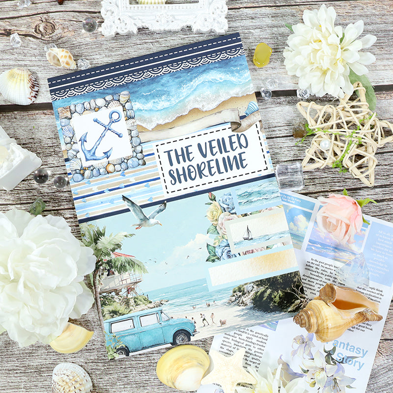 The Veiled Shoreline · PET & Washi · Sticker & Paper Kit