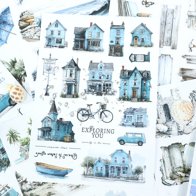 The Veiled Shoreline · PET & Washi · Sticker & Paper Kit