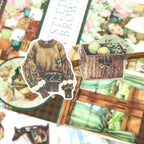 Nestled in Brown · PET & Washi · Sticker & Paper Kit