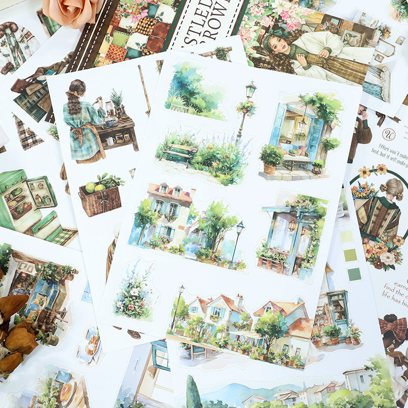 Nestled in Brown · PET & Washi · Sticker & Paper Kit