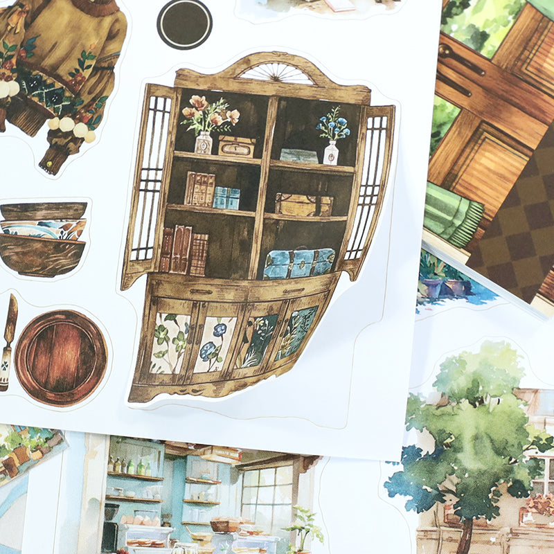 Nestled in Brown · PET & Washi · Sticker & Paper Kit