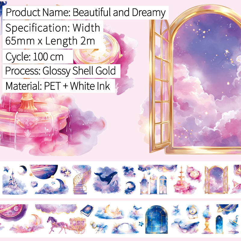 Beautiful and Dreamy · Glossy · Pearlescent Gold · PET Tape