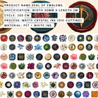 Seal of Emblems · Pre-Cut · Matte · Crystal Ink · PET Tape