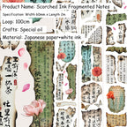 Scorched Ink Fragmented Notes · Special Oil · Washi Tape