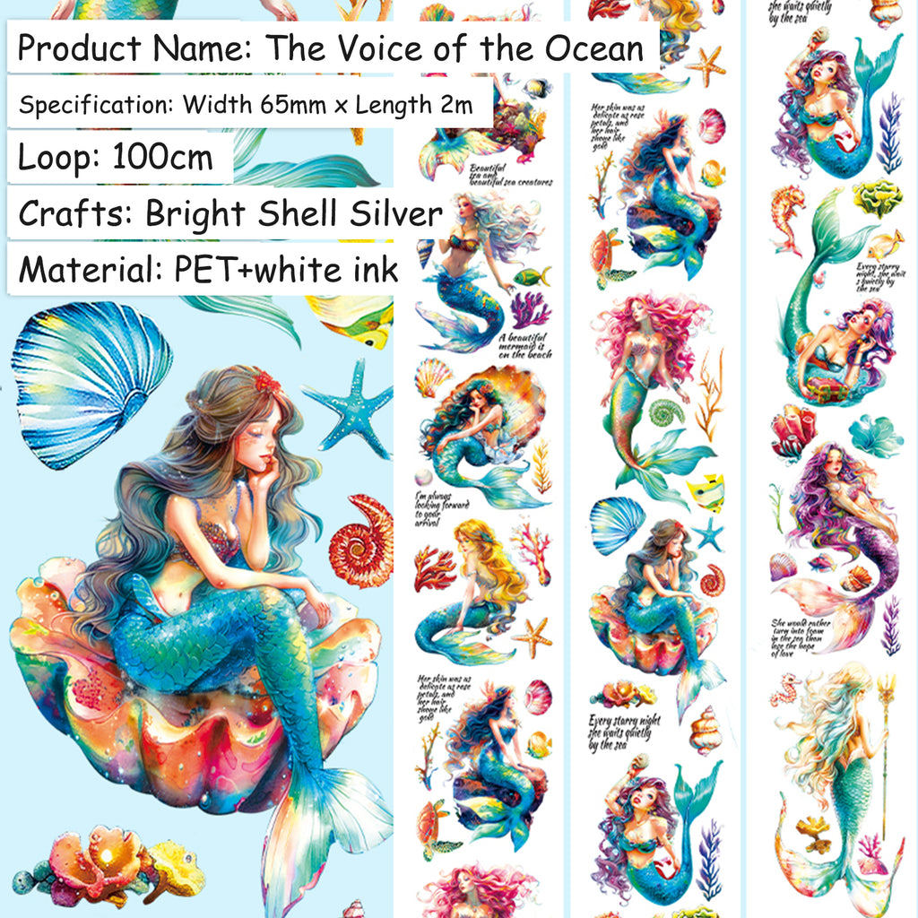 The Voice of the Ocean · Glossy · Pearlescent Silver · PET Tape