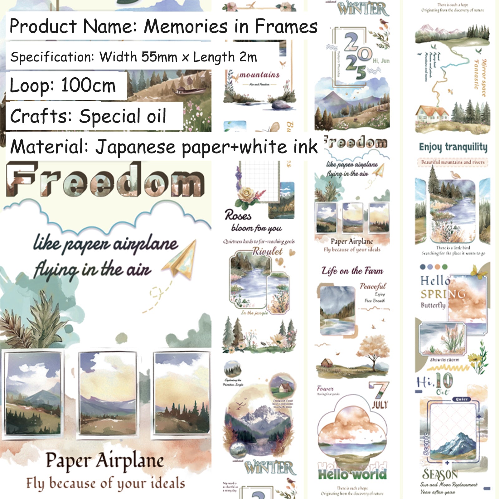Memories in Frames · Special Oil · Washi Tape